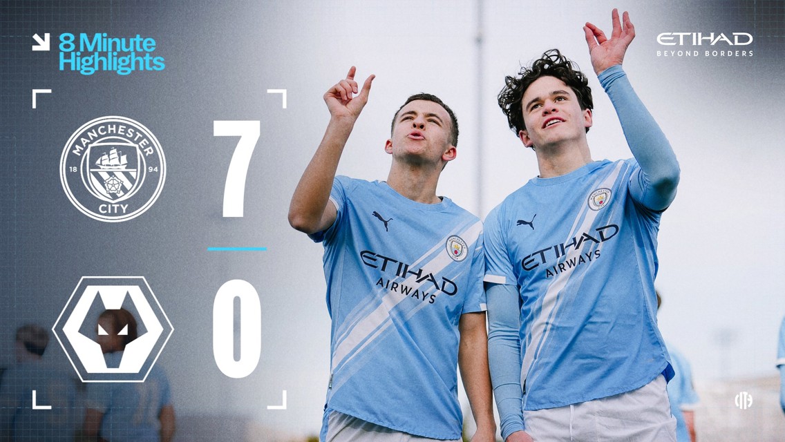 8-minute highlights: City U18s 7-0 Wolves