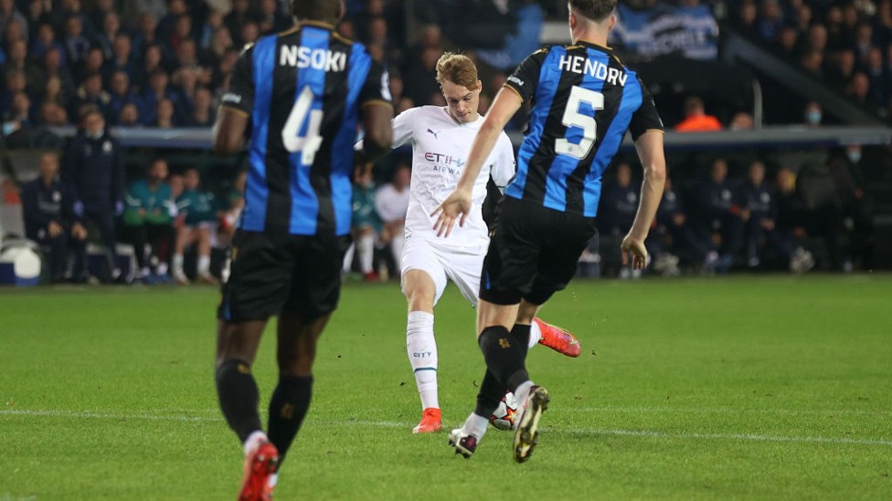 COLE AS YOU LIKE : Palmer superbly nets a fourth - the teenager's first ever Champions League goal!