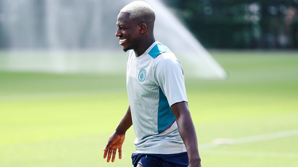 BIG BEN: Benjamin Mendy's all smiles at the CFA!