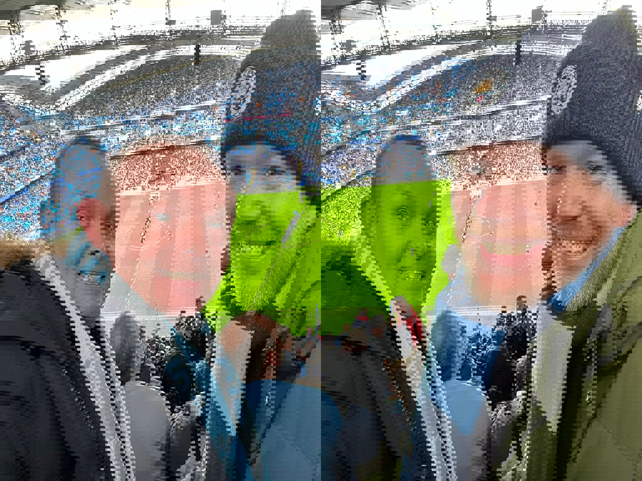  : Rob and Clive at their most recent City game, our home win over Everton.