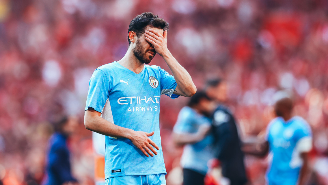 SETBACK: Bernardo reacts to the defeat.