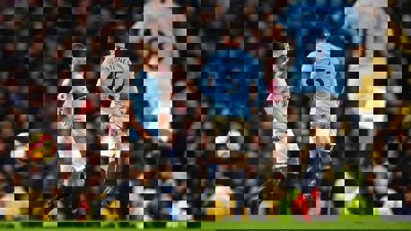 MUTED CELEBRATIONS: Kevin De Bruyne halves the deficit 