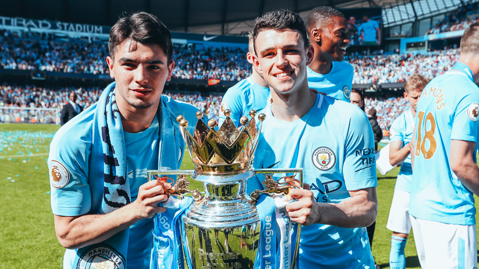 RECORD BREAKER : After Foden’s outing in the 1-0 victory over Southampton in 2018, he became the youngest player to receive a Premier League winners’ medal. 