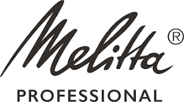 A logo featuring the word 'Melitta' in script style with 'Professional' below it, and a registered trademark symbol next to 'Melitta'.