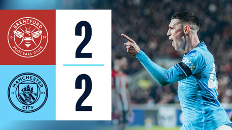 Brentford 2-2 City: resumen breve