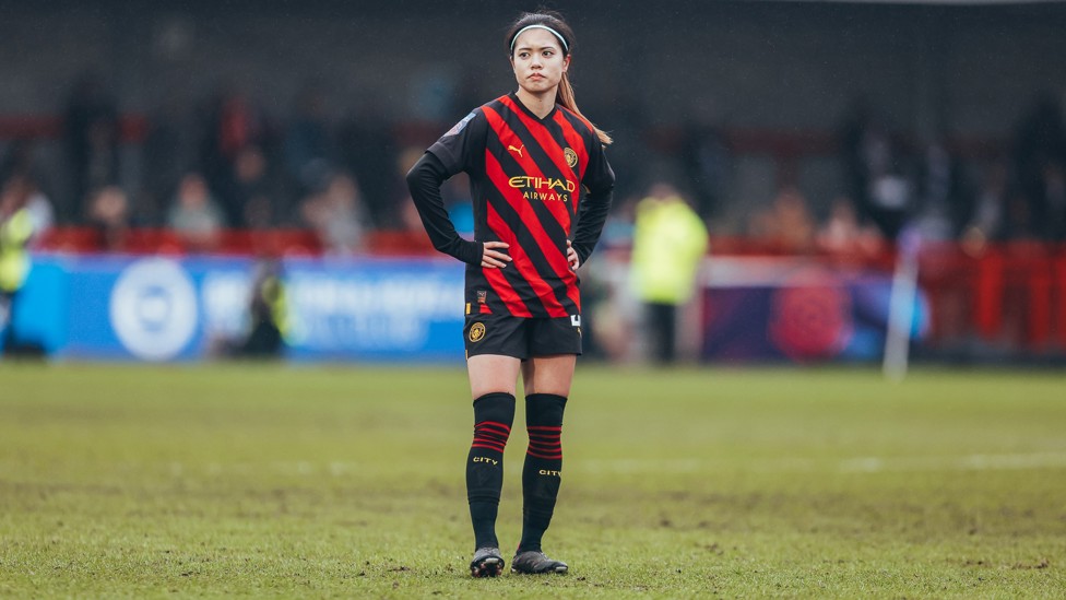 HOW MAY I ASSIST YOU? : Hasegawa set up Bunny Shaw’s first goal in a hard-fought 2-1 win away to Brighton in March 2023.