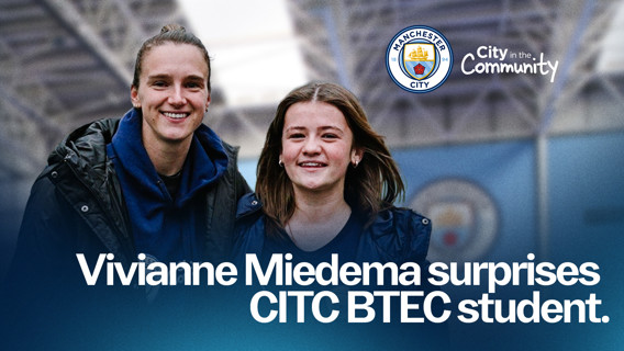 CITC BTEC participant receives a surprise visit from City star