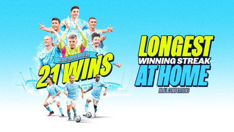 City buat rekor baru di era Premier League untuk kemenangan kandang beruntun