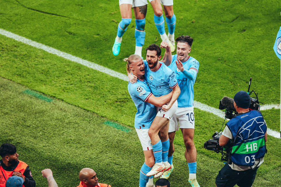 FESTA : Bernardo comemora com Haaland e Grealish! 
