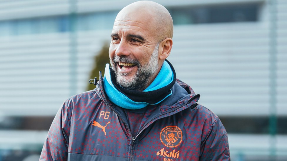 PEPPED UP : The boss in high spirits as he gets set for Tuesday’s clash with the Bees