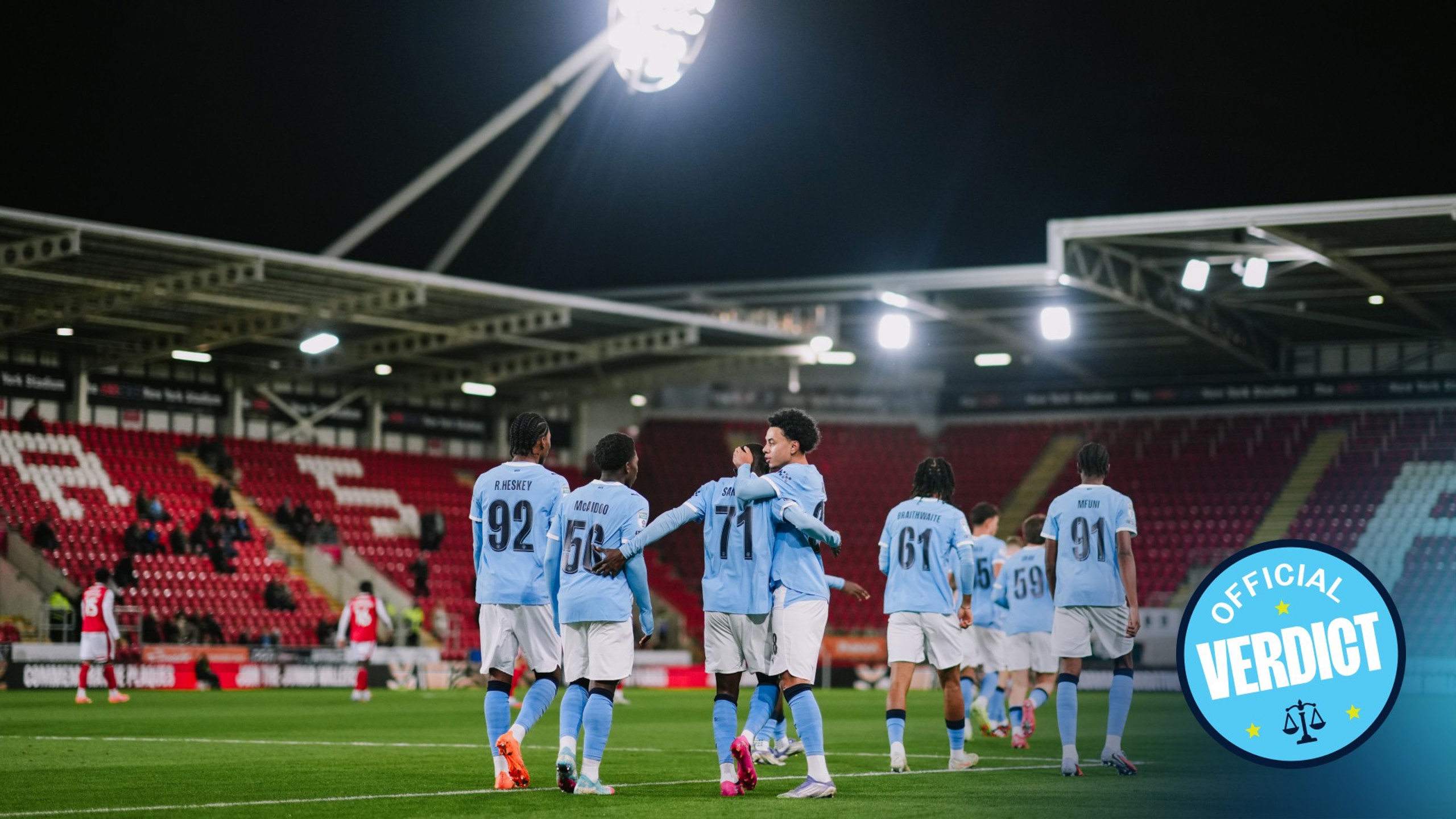 City's EDS exit EFL Trophy after loss to Rotherham