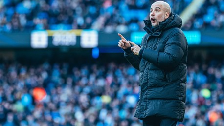 THE BOSS: On the touchline.