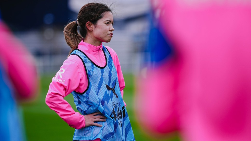 OUR MIDFIELD MAESTRO: Yui Hasegawa after returning to Manchester