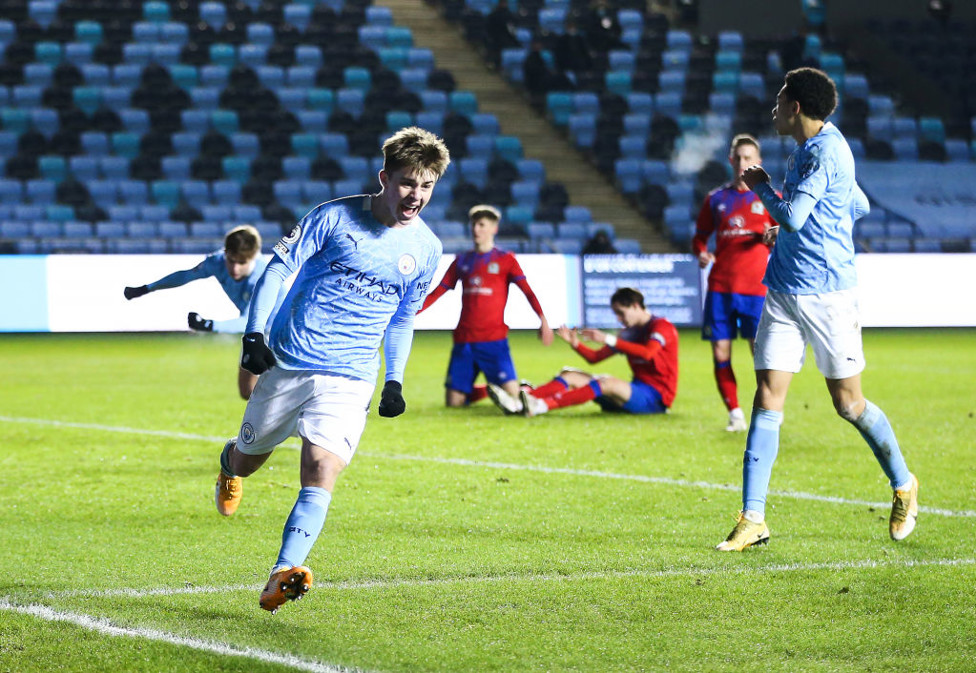 KEEPING PACE : City moved within one point of league leaders Tottenham with a game in hand after Ben Knight’s second-half equaliser earned a 1-1 draw with Blackburn in January