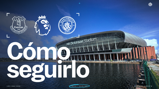 Promotional graphic for the Everton vs Manchester City match at Hill Dickinson Stadium on May 4, 2026. Includes team logos and match details.