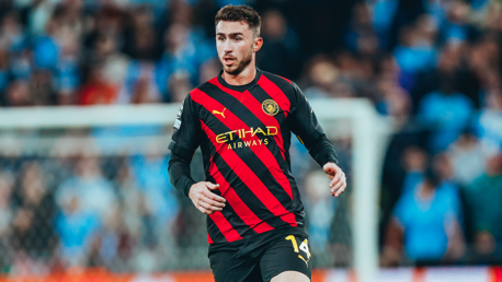 AYMING FORWARD: Laporte plots a way up the field.
