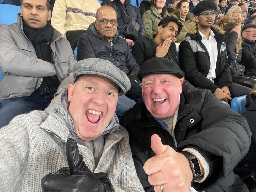 GO WEST!: Thumbs aloft from some West Yorkshire members