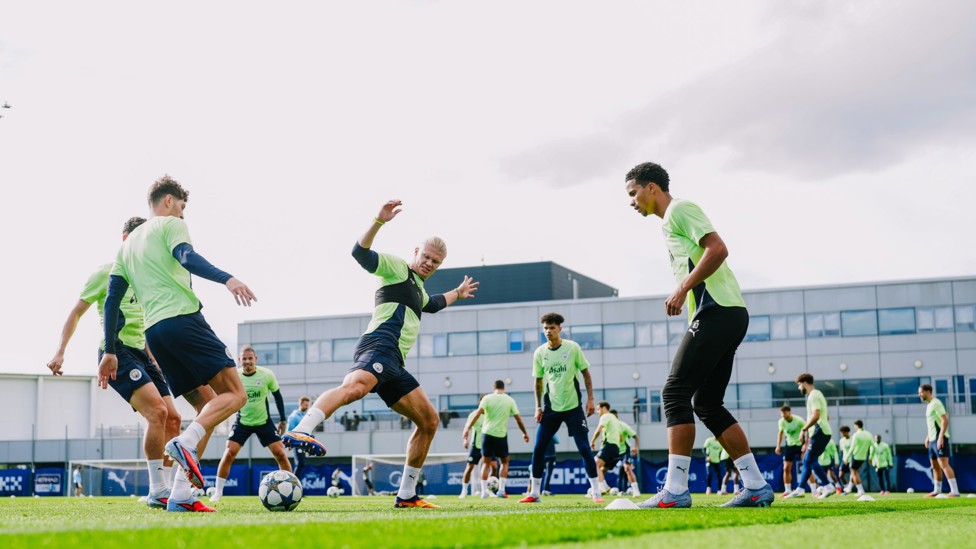 BATTLE  : City turning up the intensity before Napoli. 