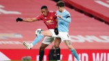 SOLID STONES: John Stones gets the better of Anthony Martial