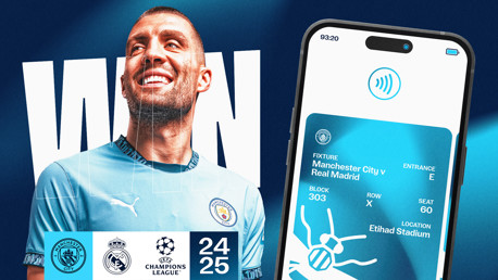 Win tickets to see City v Real Madrid at the Etihad