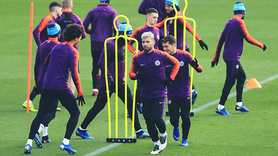 FUN RUN : Leroy Sane and Brahim Diaz joke around