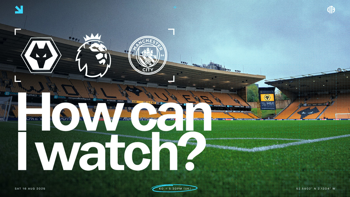 How can I watch Wolves v City on TV around the world?