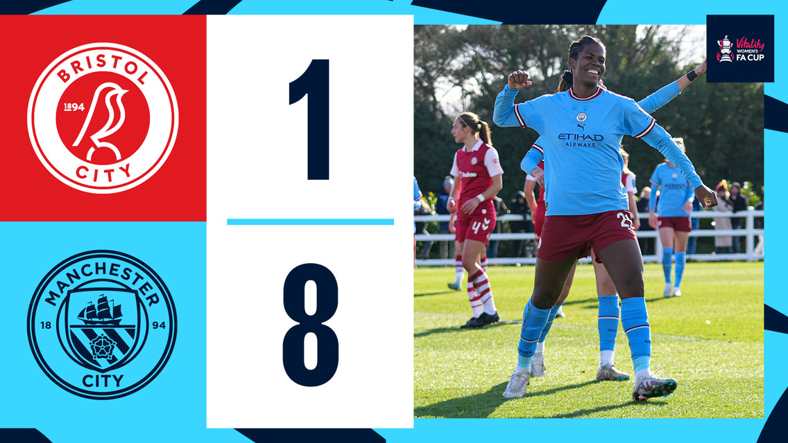 Bristol City 1-8 City: resumen