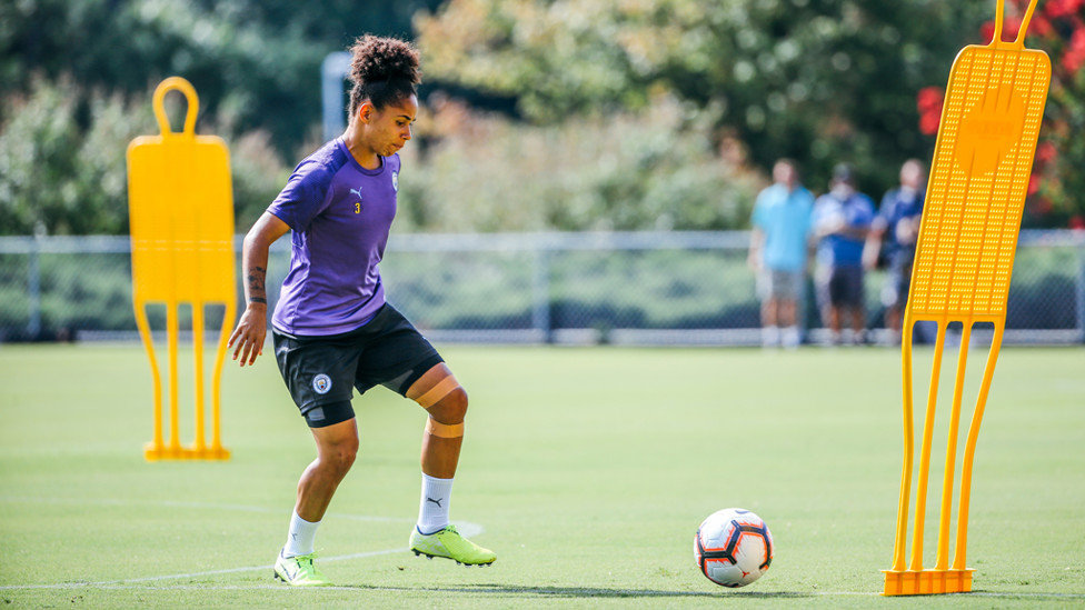 STOKED : Demi Stokes is ready for action