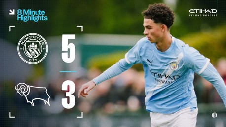 8-minute highlights: City 5-3 Derby U18s