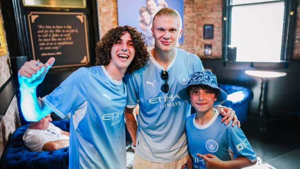 SUPERSTAR : Erling poses for a photo