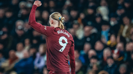 FIST PUMP: Haaland celebrates.