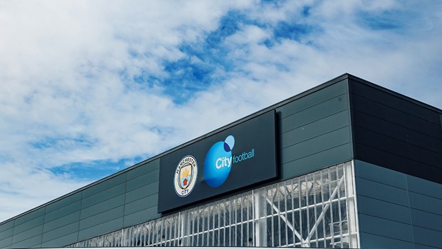 PROUD: Our crest sits proudly at the top of the building.