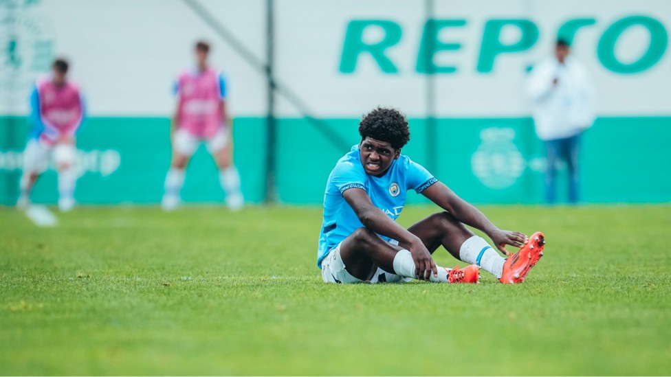 LEARNING LESSONS : Jaden Heskey after a hard but important performance Sporting CP. 