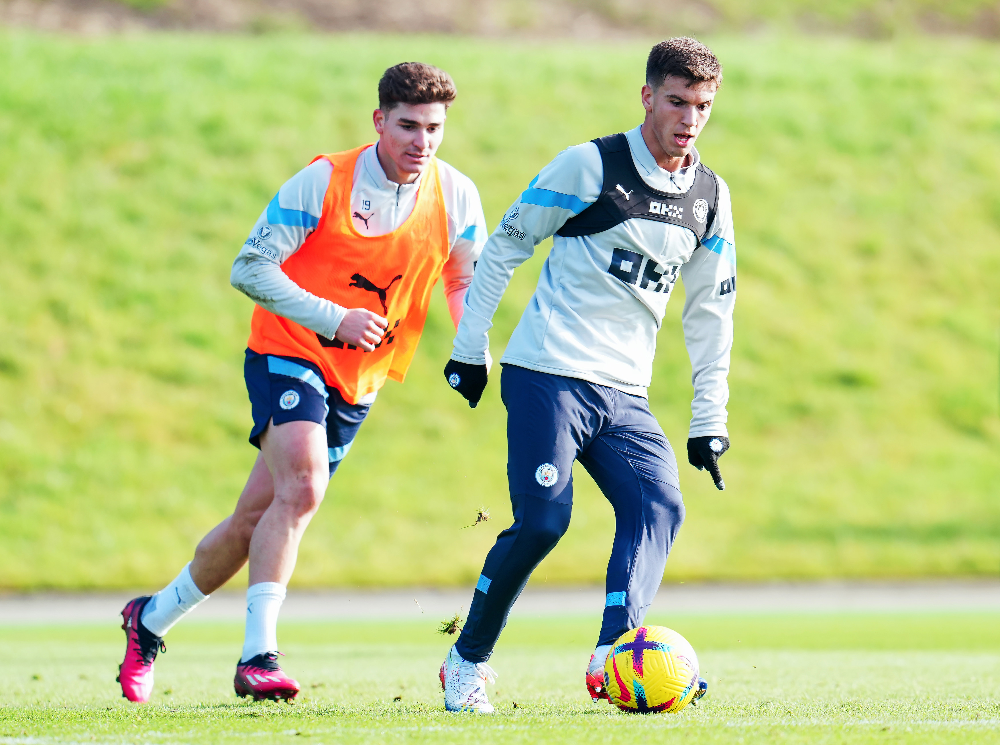 TWO'S COMPANY: Maximo says compatriot Julian Alvarez has helped him quickly settle in at City