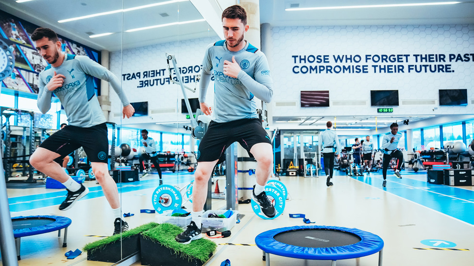 GAME FACE : Aymeric Laporte puts in the graft