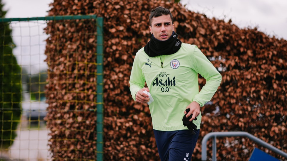 WRAPPED UP : Rodri prepares for a trip to his homeland