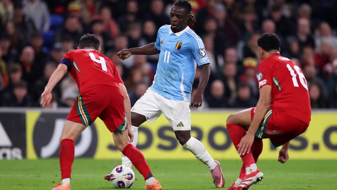 Internationals: Doku helps Belgium to comeback win, England U21s trio feature in Andorra triumph 
