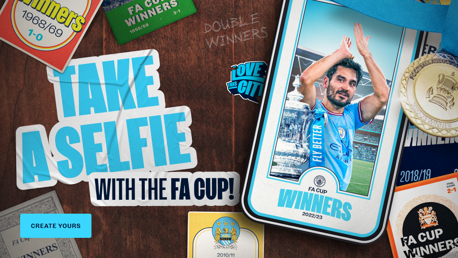 Crie sua própria selfie de celebração com a FA Cup