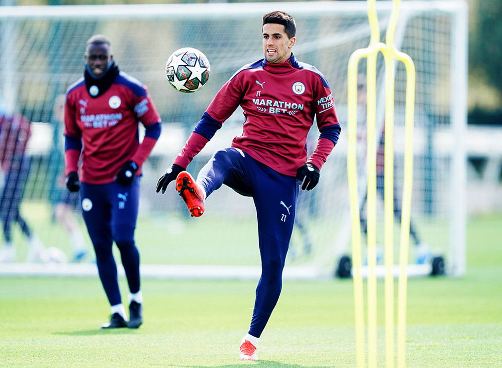 BEST FOOT FORWARD: Joao Cancelo limbers up