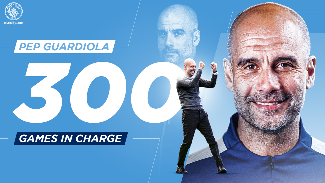 Guardiola Capai 300 Laga Bersama City