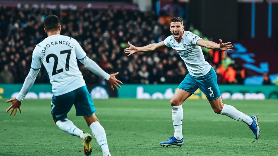 GOLEADOR INESPERADO. : Rúben Dias abrió la lata y su cuenta anotadora particular de la presente temporada.
