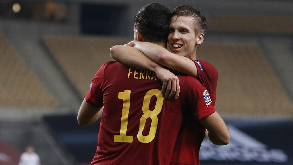 Ferran Torres y Dani Olmo. Aires de renovación en la selección española.