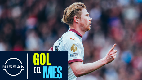 De Bruyne gana el Nissan Goal of the Month de abril