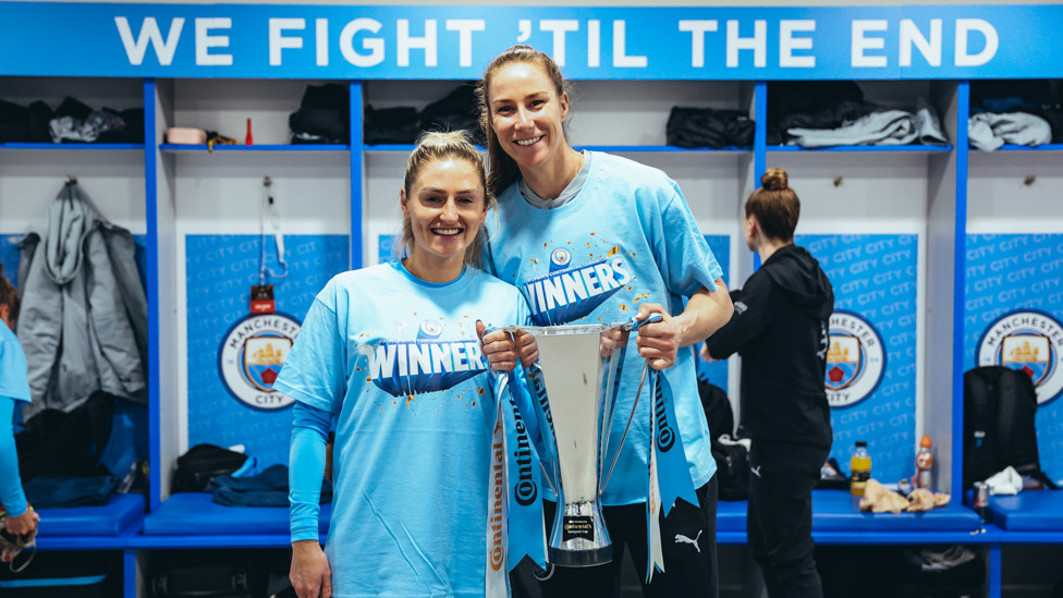 UP FOR THE CUP : Dressing room celebrations
