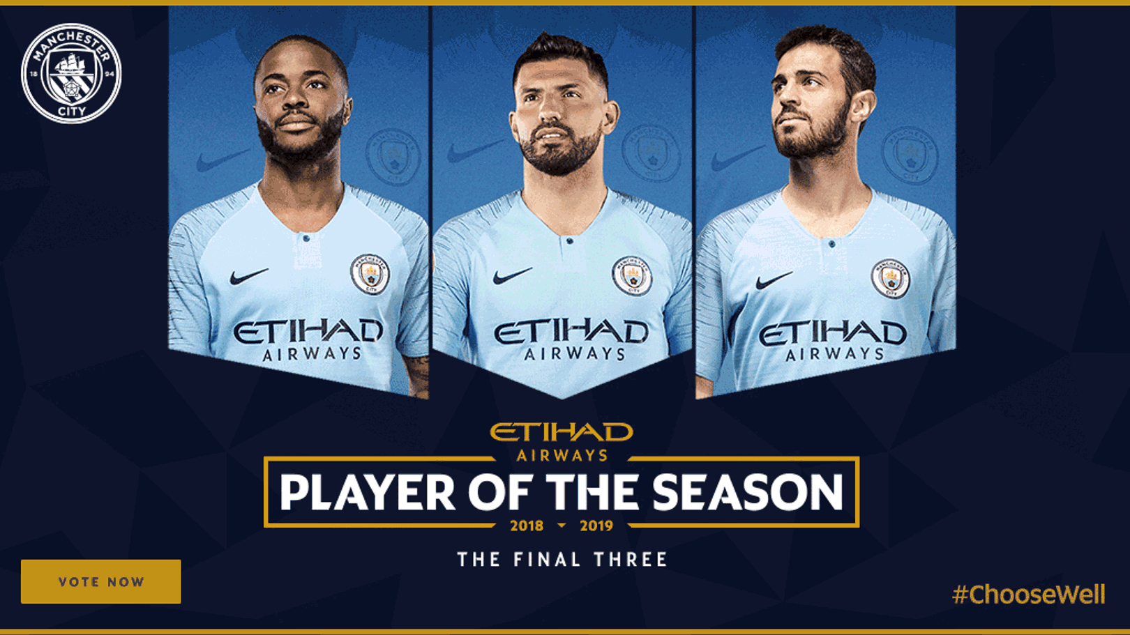 Etihad Player of the Season: Final three revealed