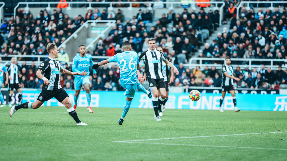 50-UP FOR RIYAD : Mahrez grabs his half-century for City, and puts us well clear of the Toon. 
