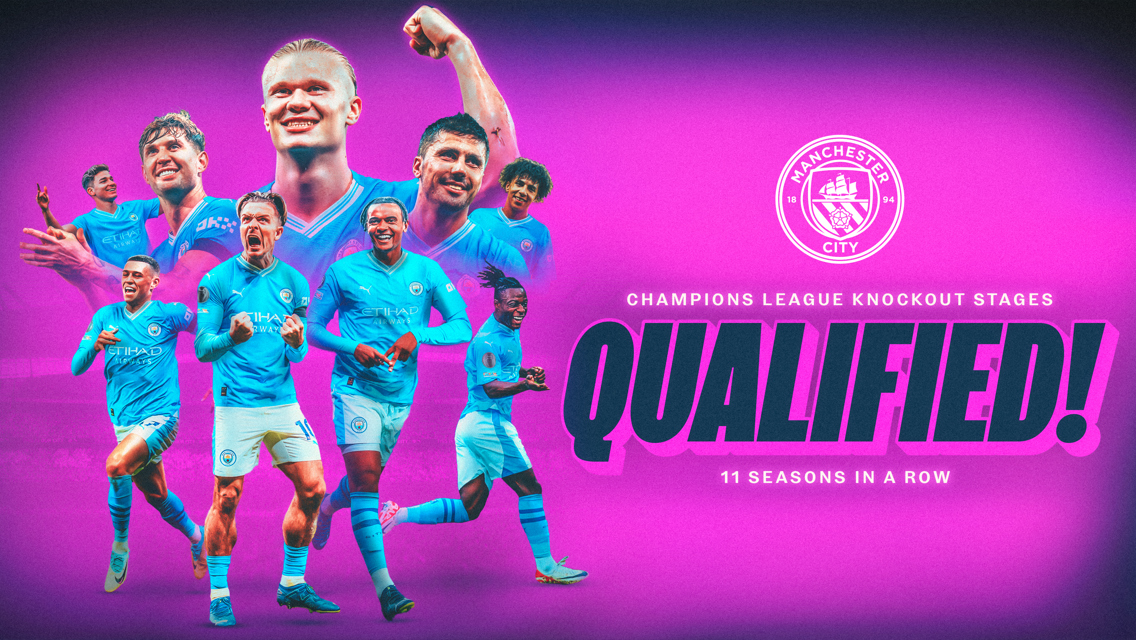 City qualify for the Champions League knockout phase for 11th successive season
