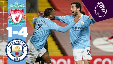 Liverpool 1-4 City: Short highlights