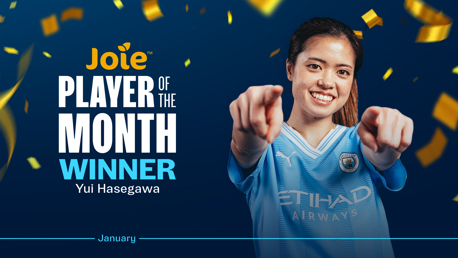 Yui Hasegawa gane el Joie Player of the Month de enero