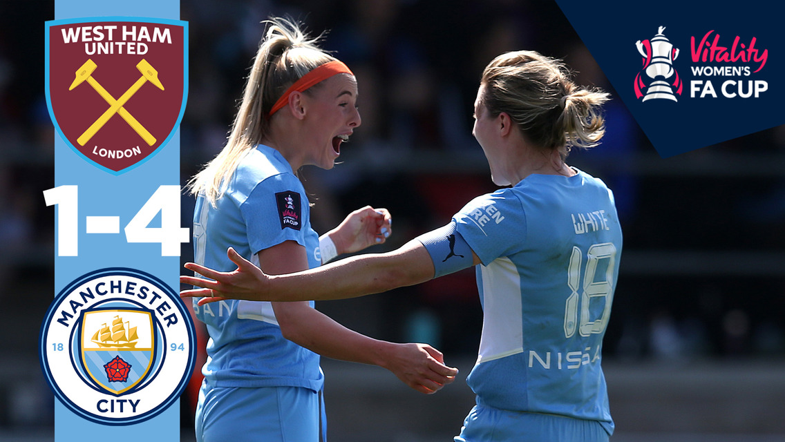 West Ham 1-4 City: Women's FA Cup highlights